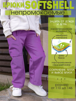 Брюки из мембраны на флисе - Looklie фото 18