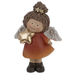 Фигурка декоративная "Девочка-Ангел", L7 W4 H9 см, 4в.