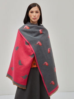 в составе шерсть ! теплый двусторонний палантин - Tantino фото 5