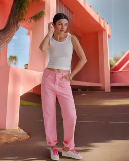 12945 Джинсы розовые - Martichelli фото 9