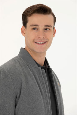 U. S. Polo Assn / Мужское пальто антрацитового цвета - U.s. polo assn фото 2