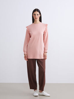 Bisiklet Yaka Kad?n Sweatshirt Tunik