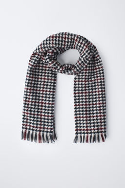 HOUNDSTOOTH SOFT-TOUCH SCARF - Zara фото 4