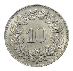 10 раппенов 1961 года Швейцария