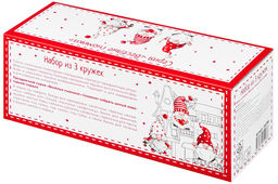 Набор 3 кружек 350 мл 11,5*9*9,5 см Весёлые гномики бочонок - Elan gallery фото 18