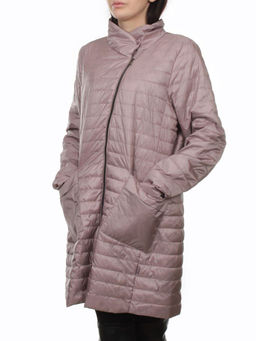 K-532 GRAY PINK Куртка демисезонная стеганая женская (70 гр. холлофайбер) - Fashion фото 5