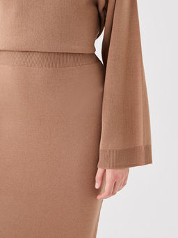 Kad?n Beli Lastikli D?z Etek