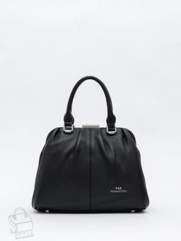 Сумка женская кожаная 9687Y black Polina&Eiterou