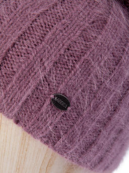 Шапка жен. пух норки+шелк+нейл LB-BR55033 dirty pink - Labbra фото 2