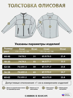 Толстовка флисовая мужская Bear Fur Bearcape (серый)  фото 6