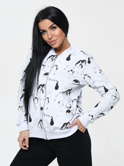 Бомбер женский Пингвины - Милана фото 2