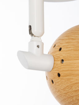 Спот 22000/2, 2x25Вт, GU10, цвет древесный/белый