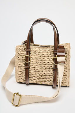 WOVEN MINI TOTE BAG - Zara фото 5