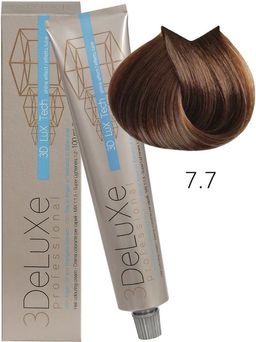 7.7 Крем-краска для волос 3DELUXE PROFESSIONAL ОЧЕНЬ СВЕТЛЫЙ КОРИЧНЕВЫЙ КАШЕМИР