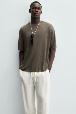 HEMP - VISCOSE T-SHIRT - Zara фото 5