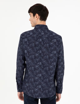 Lacivert Slim Fit Uzun Kollu G_mlek - Pierre cardin фото 5