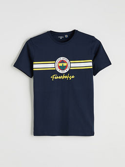 Bisiklet Yaka Fenerbah?e Bask?l? Erkek Pijama ?st