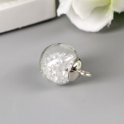 Цена за 2 шт. Подвеска декоративная для творчества стекло «Шар - камешки», прозрачная, d=1.6 см, набор 10 шт.