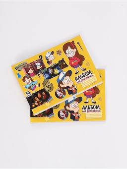 Альбом для рисования на скрепке, А4, 40 листов, 2 штуки, «Гравити Фолз»