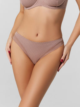 Цена за 2 штуки! Трусы женские слипы в розовом оттенке в горошек горошек на розовом дереве 412606 - Mark formelle фото 2