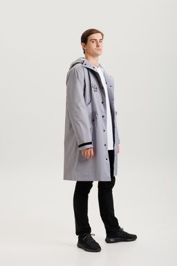 Плащ-дождевик (серый)