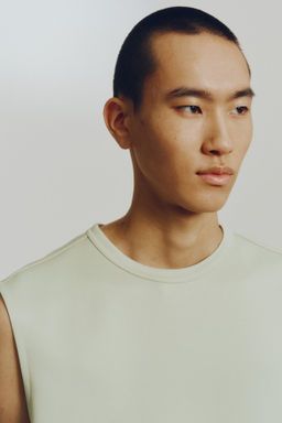Camiseta sin mangas efecto neopreno Loose Fit - H&m фото 7