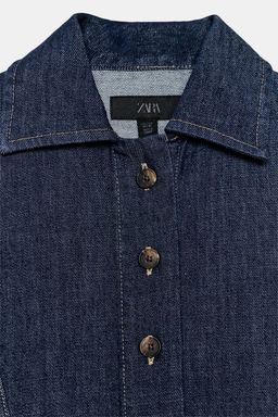 CAMISA DENIM ZW COLLECTION / Azul - Zara фото 5