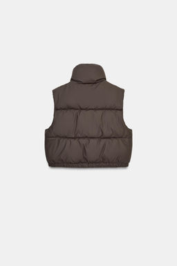 RUBBERISED PADDED GILET - Zara фото 7