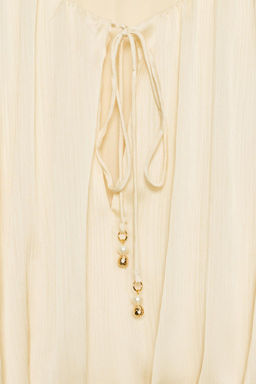 SATIN BALLOON BLOUSE - Zara фото 22