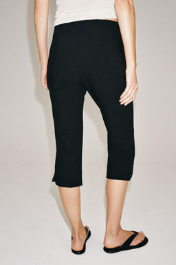 PANTAL?N CAPRI ZW COLLECTION / Negro - Zara фото 4