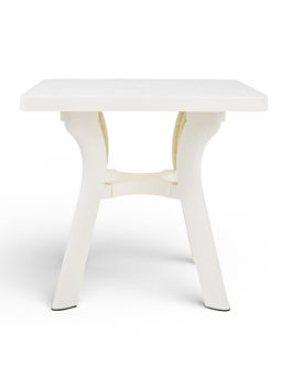 Стол садовый «Атлант», 80×80×76.5 см, квадратный, пластиковый, белый