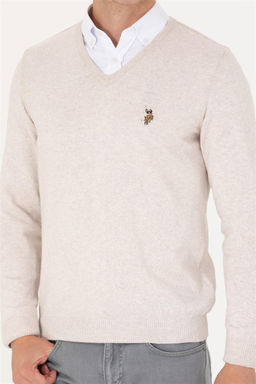 U. S. Polo Assn Мужской базовый свитер из каменного меланжа - U.s. polo assn фото 13