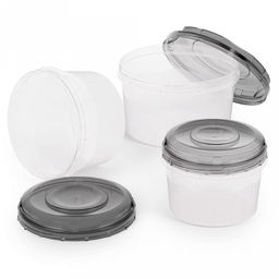 Контейнер для продуктов пластмассовый, набор 3 шт: 0,7л, 1л, 1,5л, подходит для СВЧ (Россия) - Домашняя мода фото 3