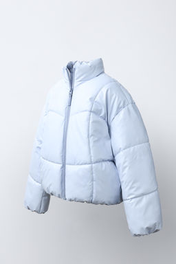 CAZADORA ACOLCHADA BRILLO WATER REPELLENT / Azul pastel - Zara фото 2