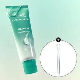 Tea Tree Cica Sebum Cleansing Gel - Набор для очищения и удаления черных точек, 50мл+1 шт