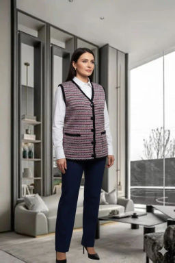 ЗЛАТА Жилет В 2367/бордовый