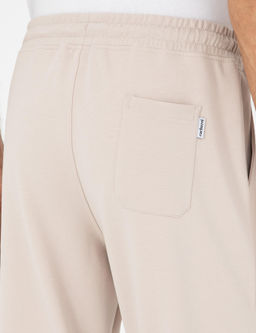Bej Jogger Fit Pa_as_ Lastikli Pamuk Kar___ml_ E_ofman Alt_