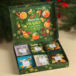 Чай новогодний подарочный Ароматных моментов, 54 г (30 пакетиков ? 1.8 г). - Фабрика счастья фото 5