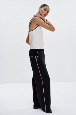 CONTRAST TRIM CAMISOLE TOP - Zara фото 7