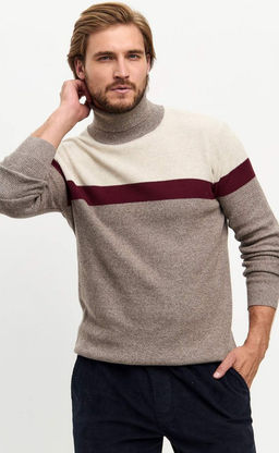 Водолазка мужская P321-15882 бежевая - Primm фото 5