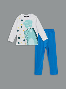 Bisiklet Yaka Erkek ?ocuk Pijama Tak?m?