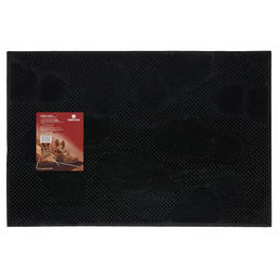 Коврик придверный резиновый 40х60см "Следы" "Vortex" (черный)