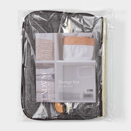 Короб для хранения на молнии LaDо́m «Рон», 32×25×11 см, серый