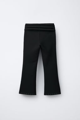 STUDDED FLARE TROUSERS - Zara фото 2