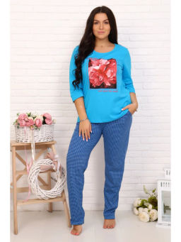 Пижама 1058-П (брюки) (кулирка)