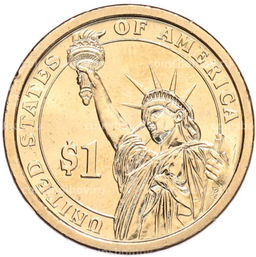 Монета 1 доллар 2012 года (Р) США 24-й президент США Гровер Кливленд