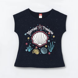 CRB wear/CSKG 62699-41-273 Футболка для девочки, темно-синий/Ex.Cherubino  фото 3