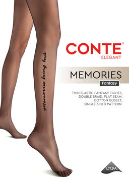 Колготки фантазийные CONTE MEMORIES Колготки женские nero