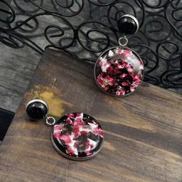 Серьги из муранского стекла RUBY DAWN LS2990