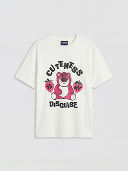 Bisiklet Yaka Toy Story Bask?l? K?z ?ocuk Ti??rt